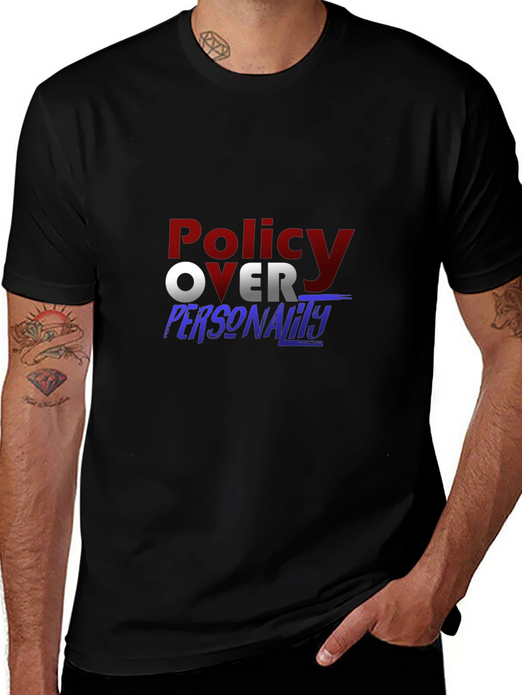 Policy Over Personality Graphic Tee
