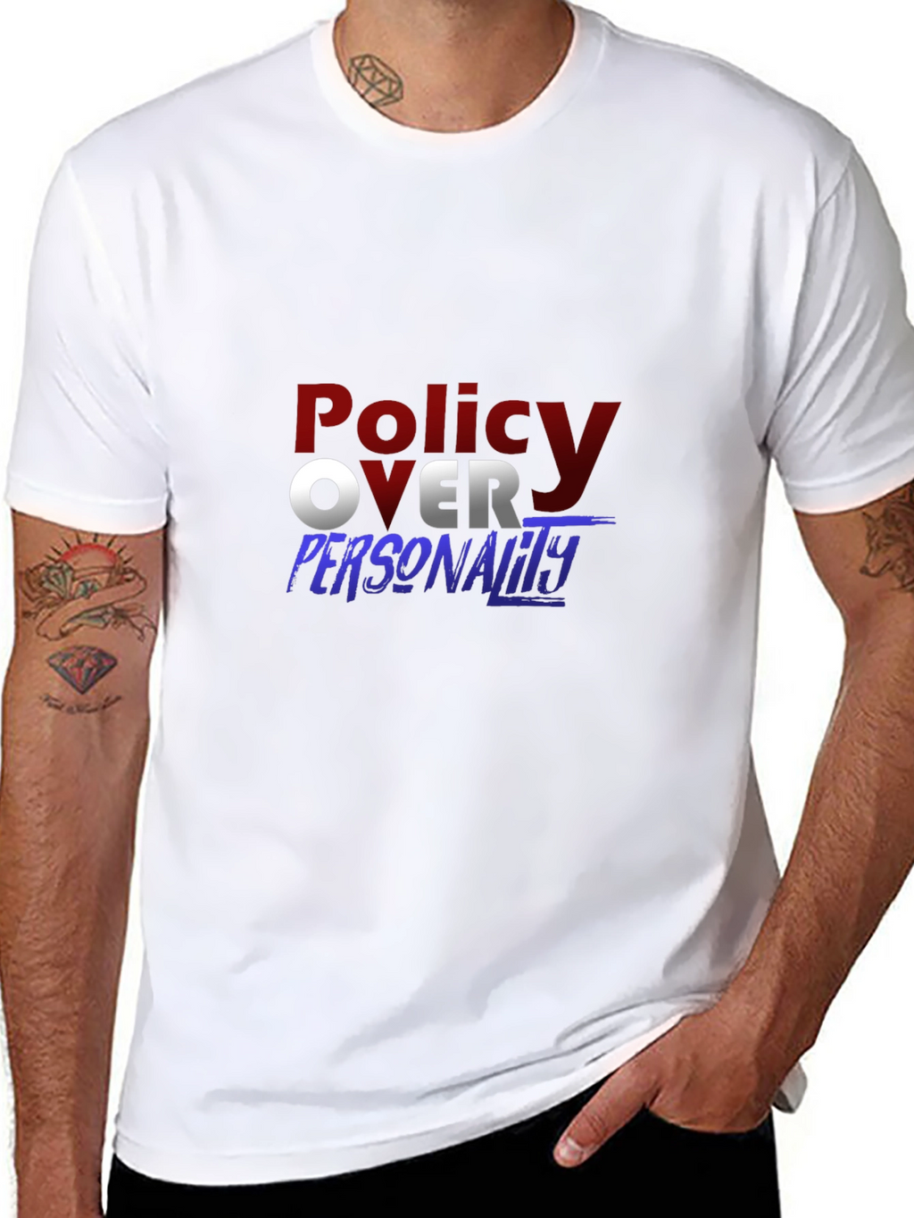 Policy Over Personality Graphic Tee