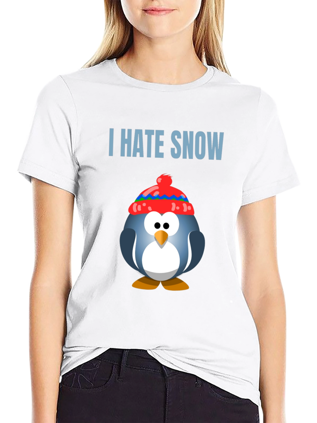 I Hate Snow Penguin T-Shirt