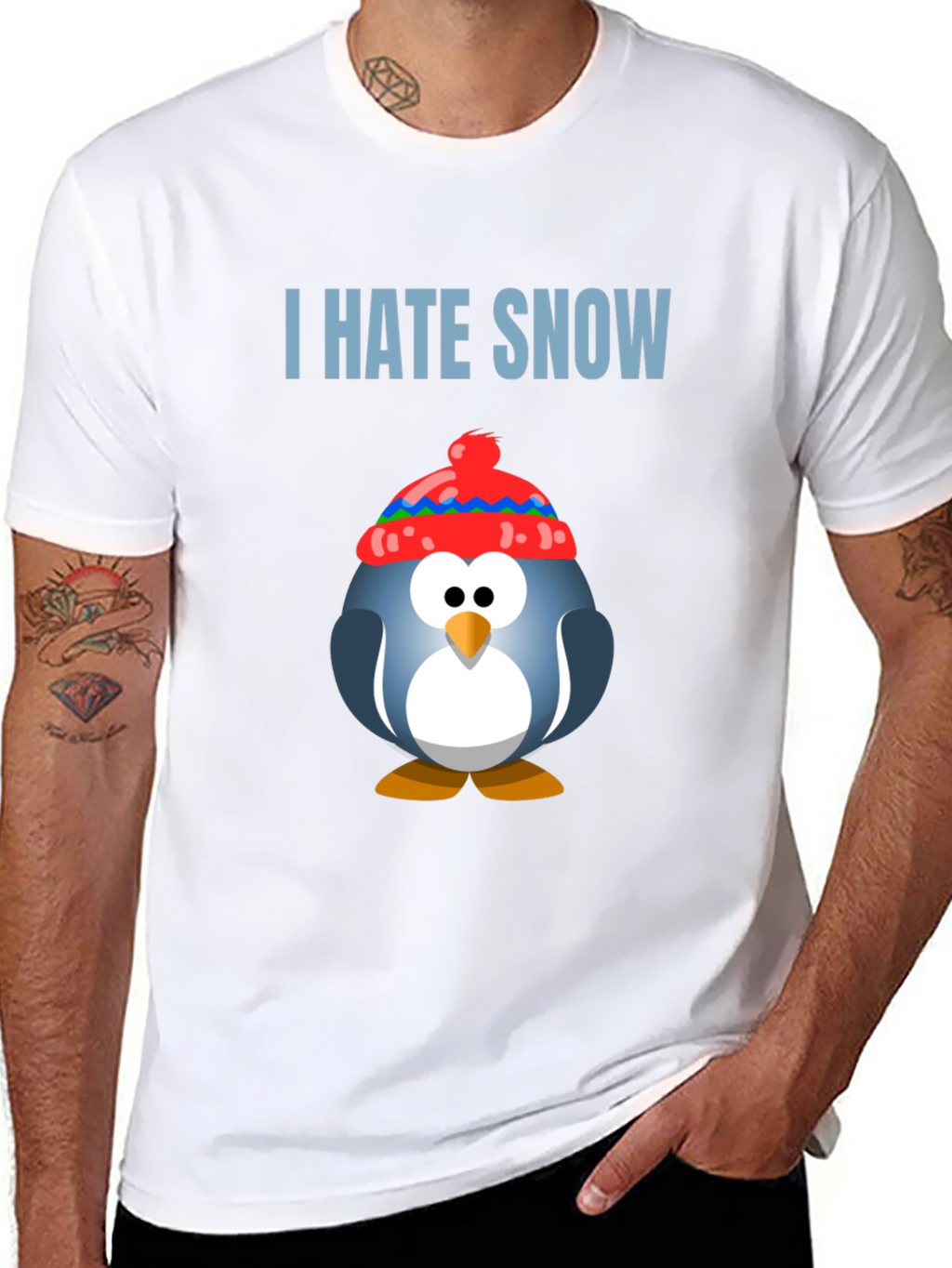 I Hate Snow Penguin T-Shirt