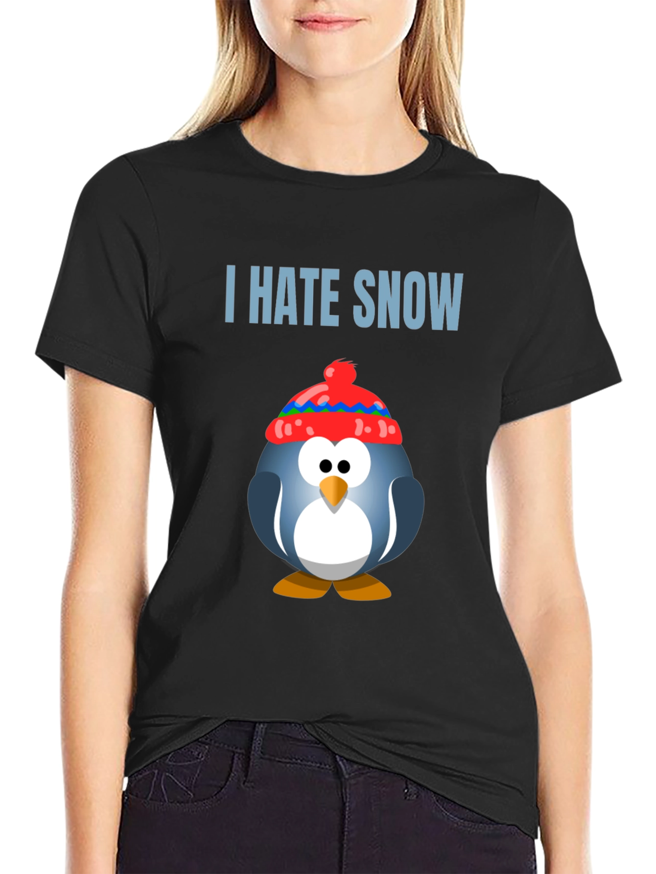 I Hate Snow Penguin T-Shirt