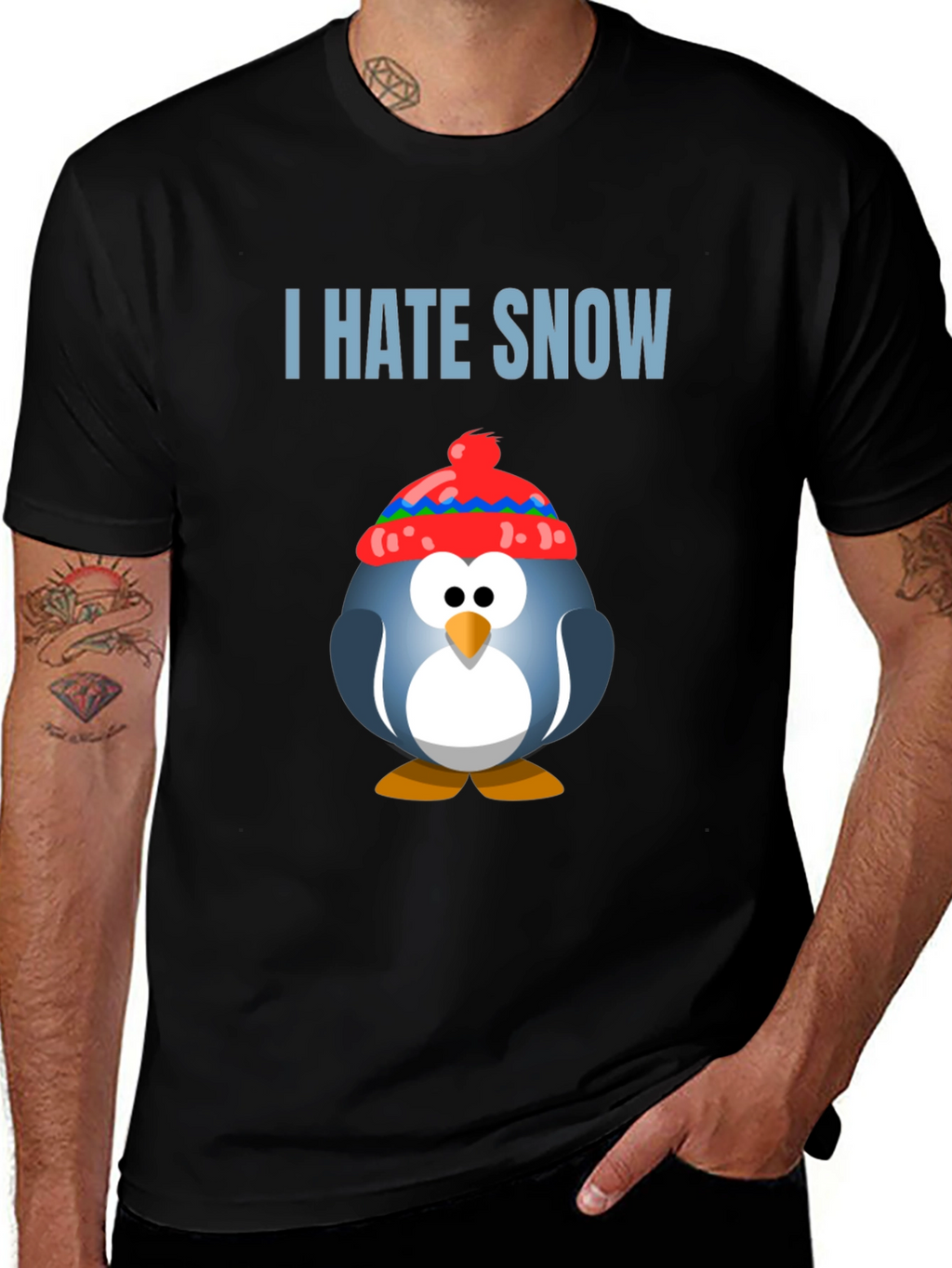 I Hate Snow Penguin T-Shirt