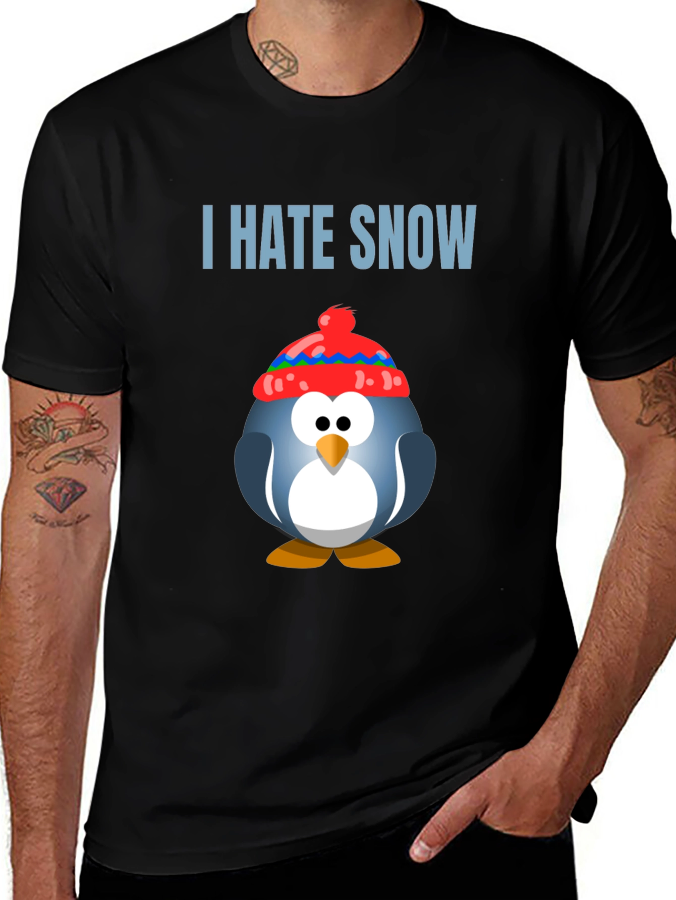 I Hate Snow Penguin T-Shirt