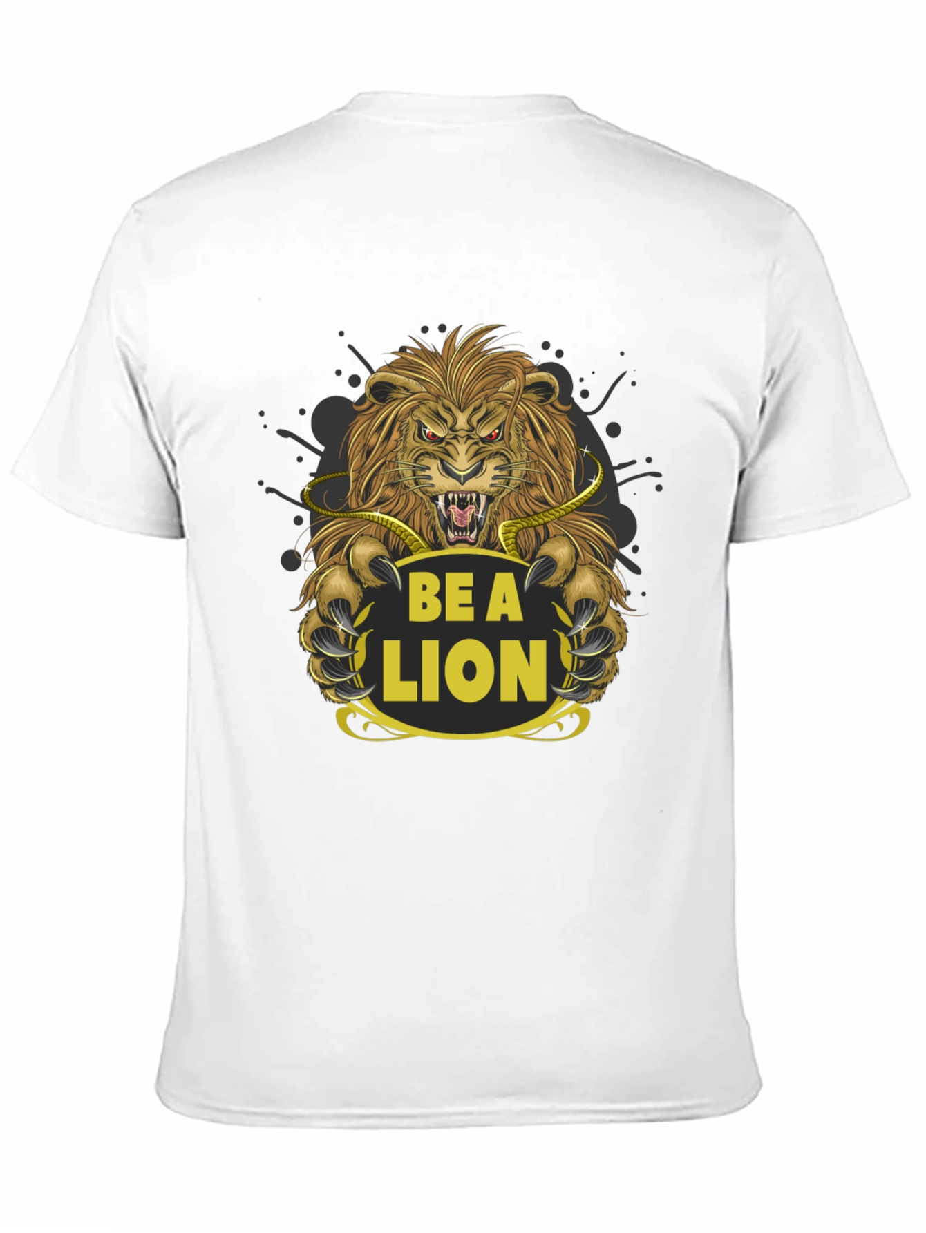 Be a Lion Graphic Tee - Motivational T-Shirt