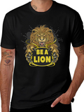 Be a Lion Graphic Tee - Motivational T-Shirt