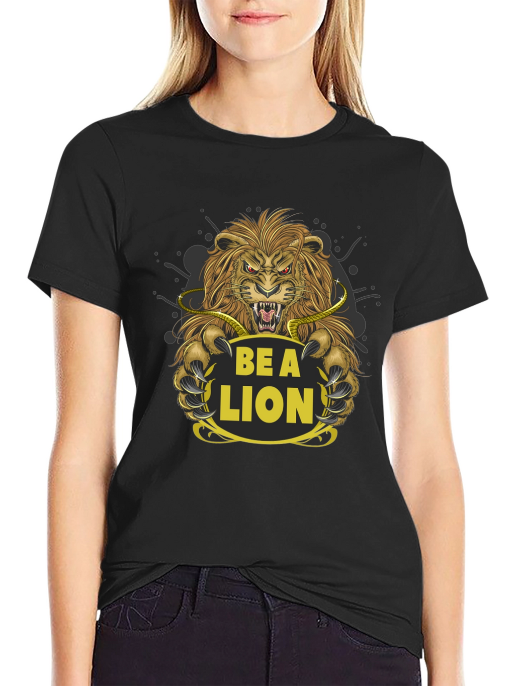 Be a Lion Graphic Tee - Motivational T-Shirt