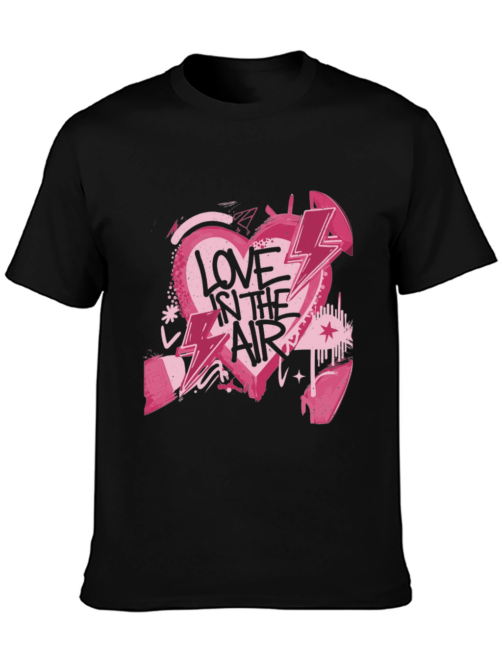 Love in the Air Graphic Tee - Black