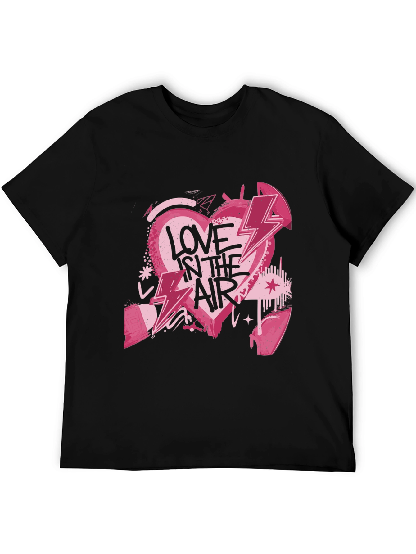 Love in the Air Graphic Tee - Black
