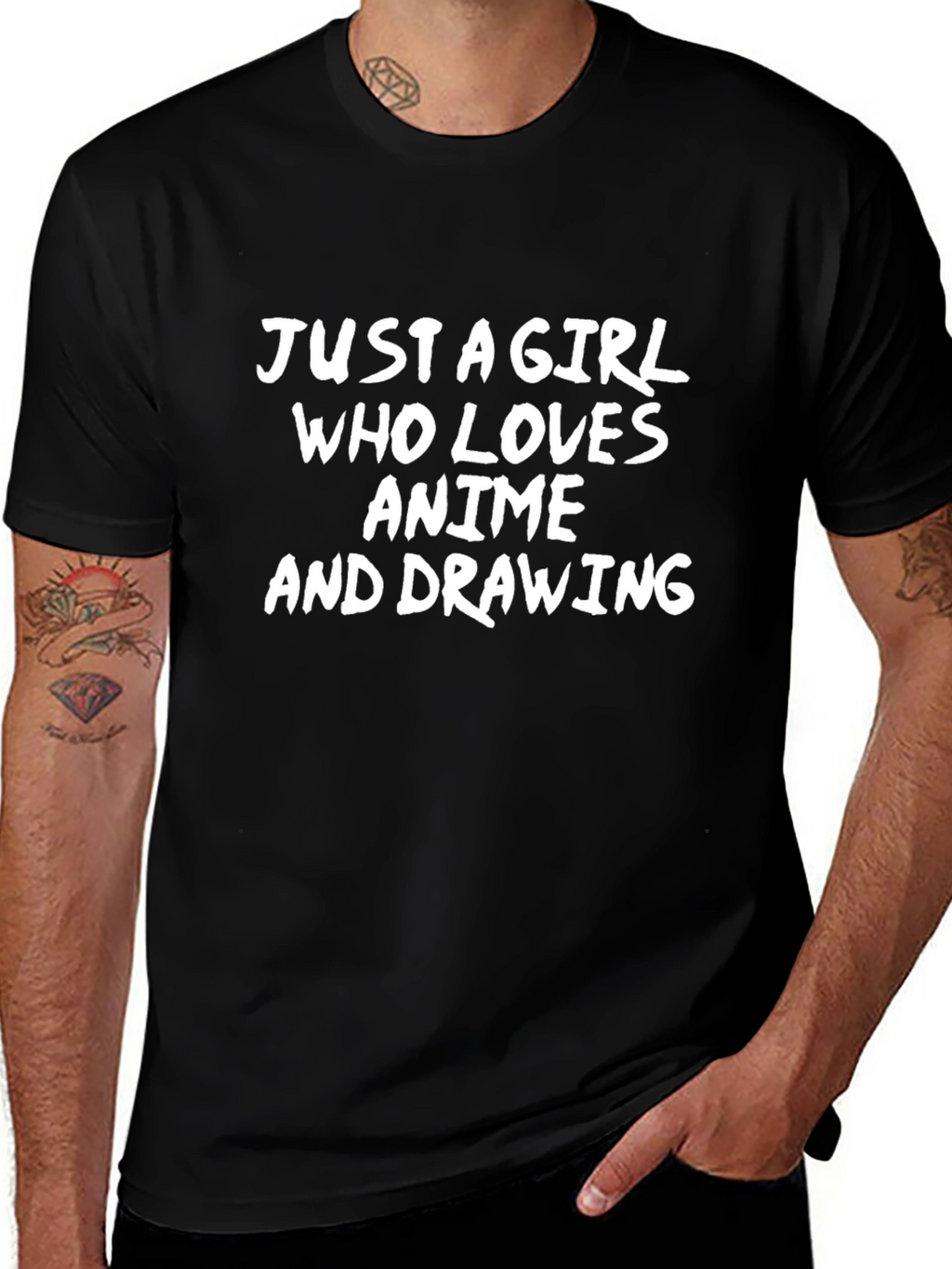 Anime & Drawing Lover T-Shirt - Black