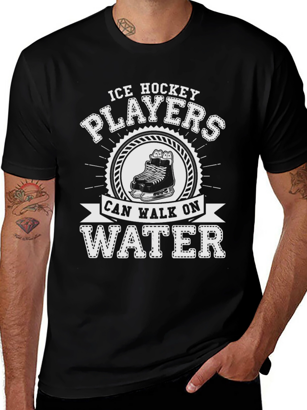 Ice Hockey Players Can Walk On Water T-Shirt