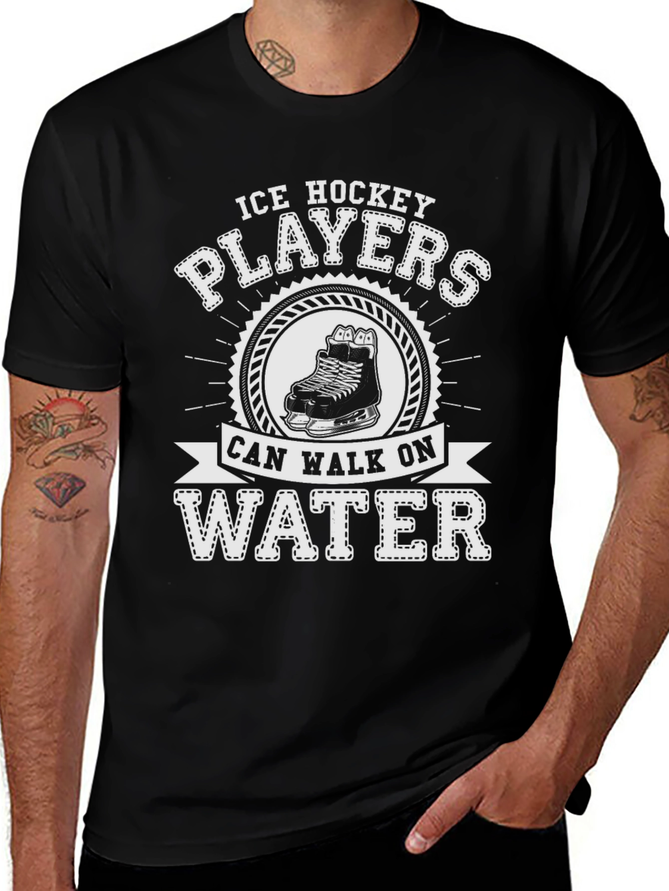 Ice Hockey Players Can Walk On Water T-Shirt