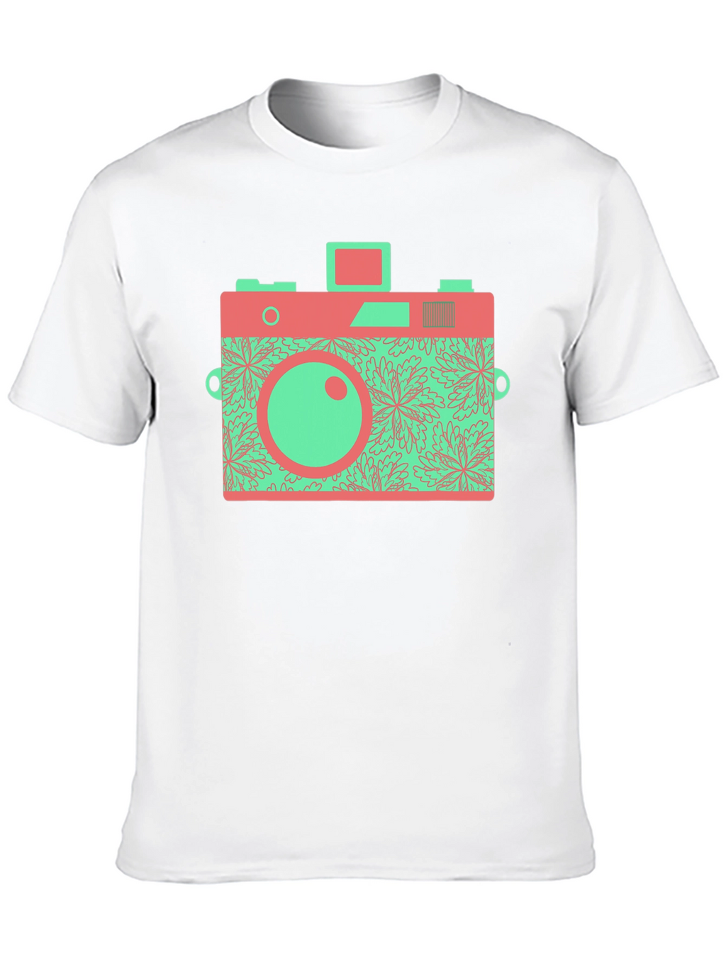 Retro Camera Graphic T-Shirt - Black