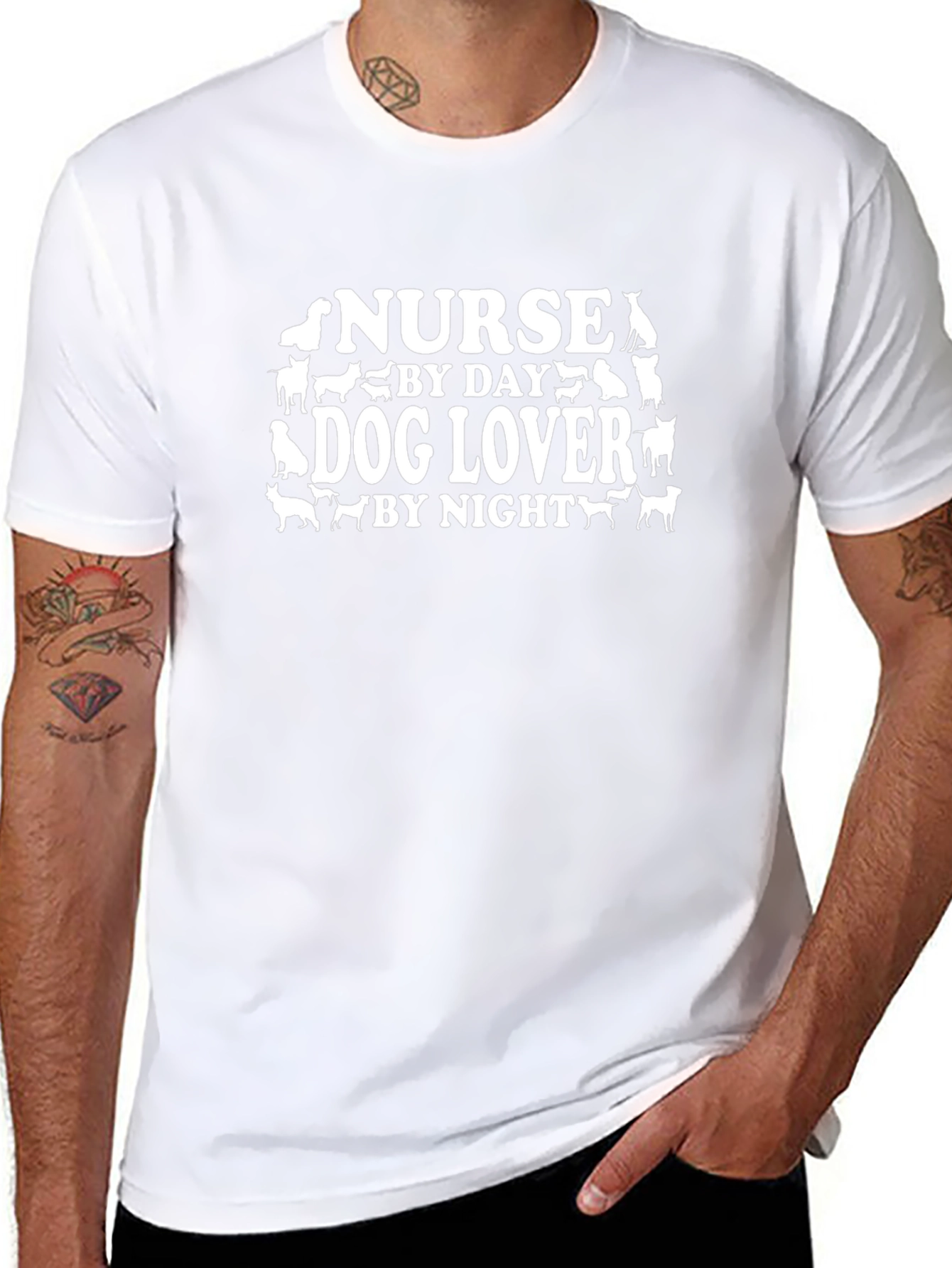 Nurse By Day Dog Lover By Night T-Shirt