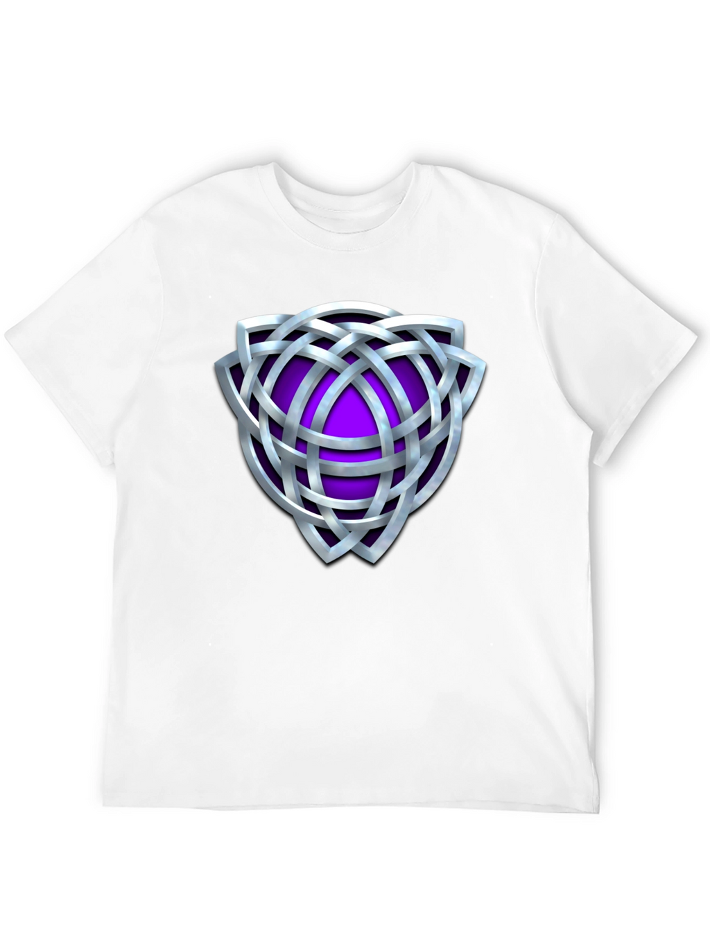 Celtic Knot Purple Shield Graphic T-Shirt
