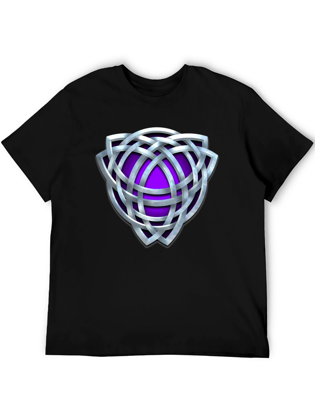 Celtic Knot Purple Shield Graphic T-Shirt