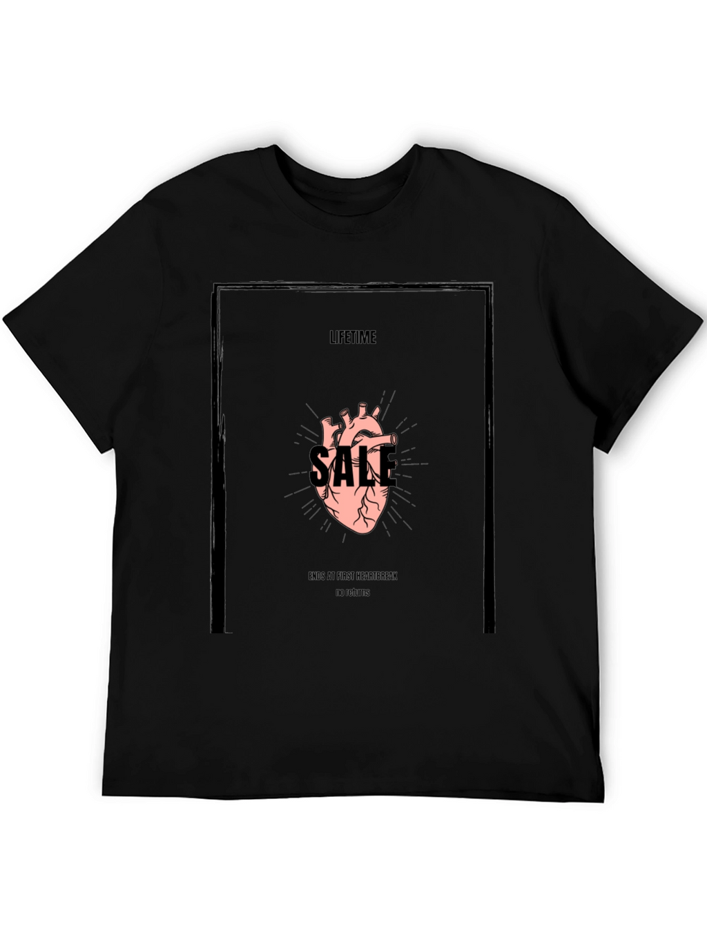 Lifetime Sale Graphic Tee - Black