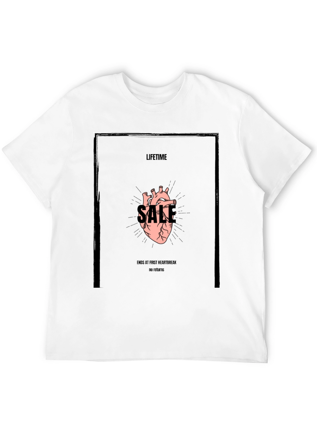 Lifetime Sale Graphic Tee - Black