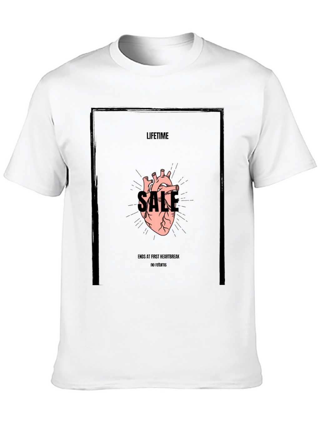 Lifetime Sale Graphic Tee - Black