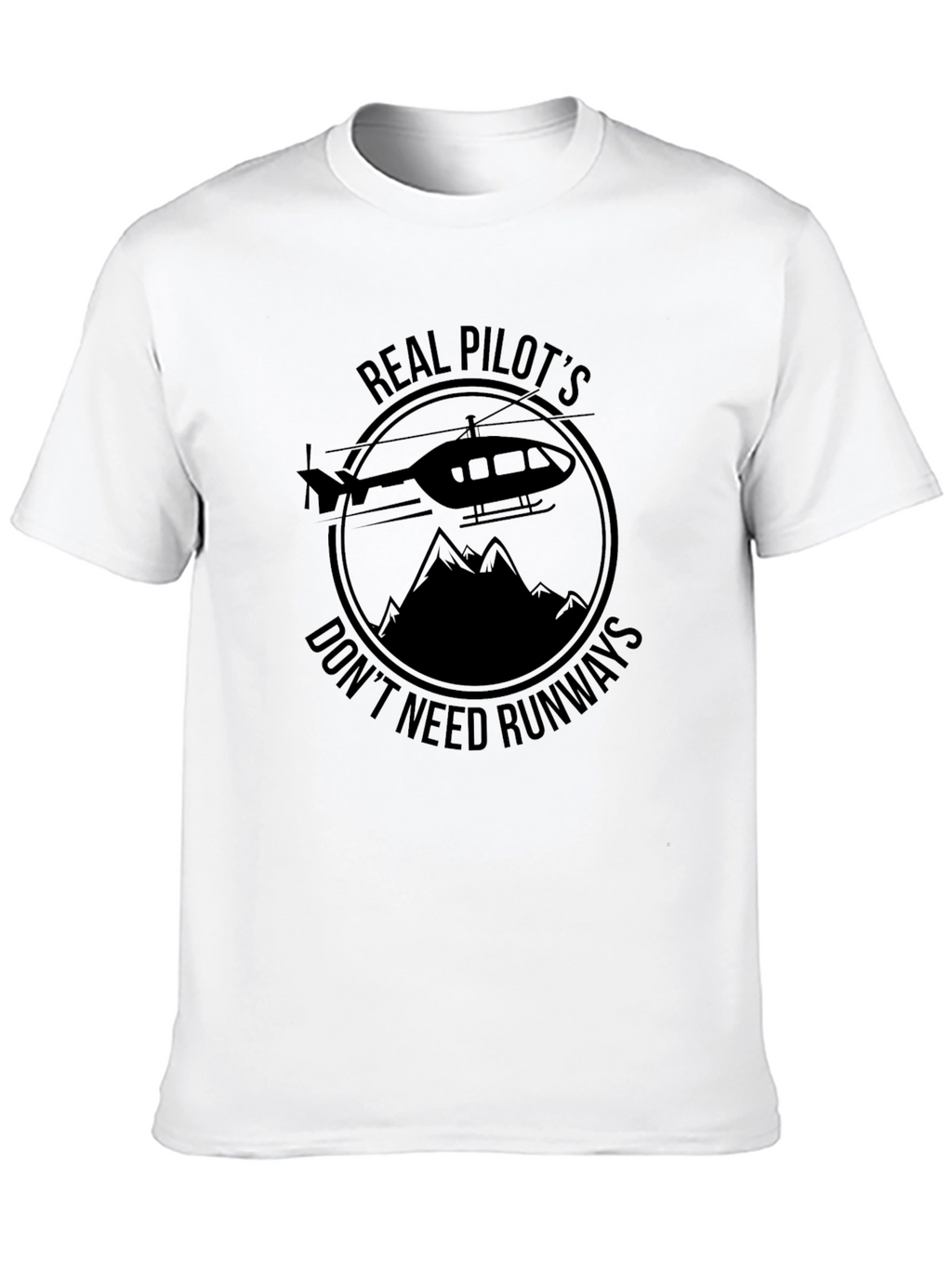 Real Pilots Helicopter Graphic Tee
