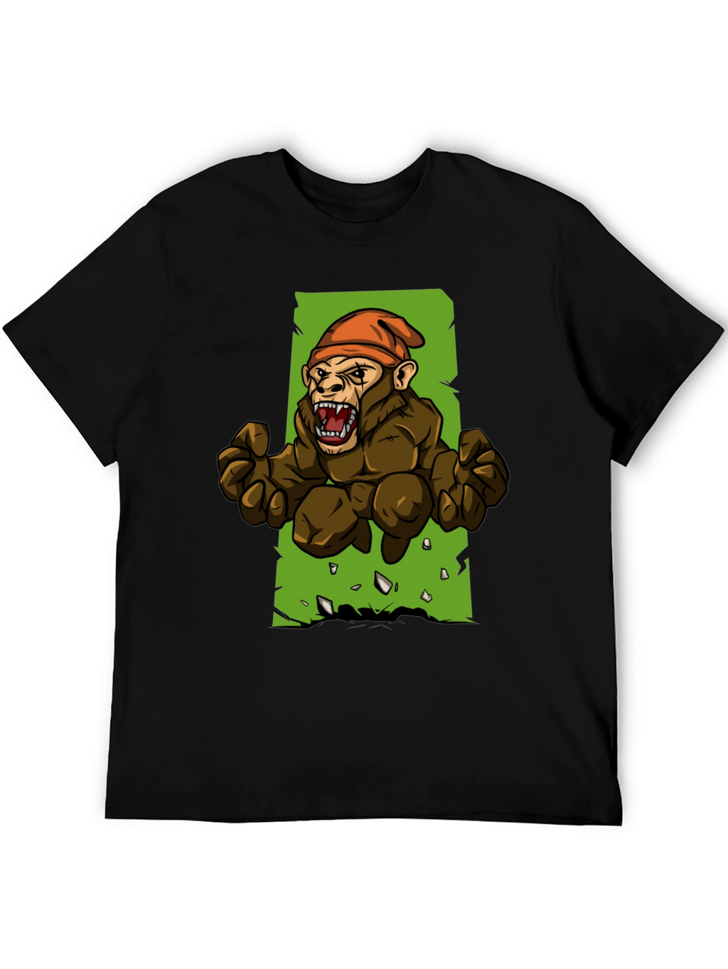 Angry Ape Graphic Tee - Black