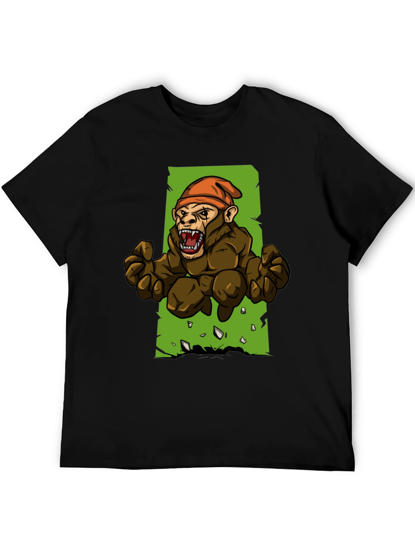 Angry Ape Graphic Tee - Black