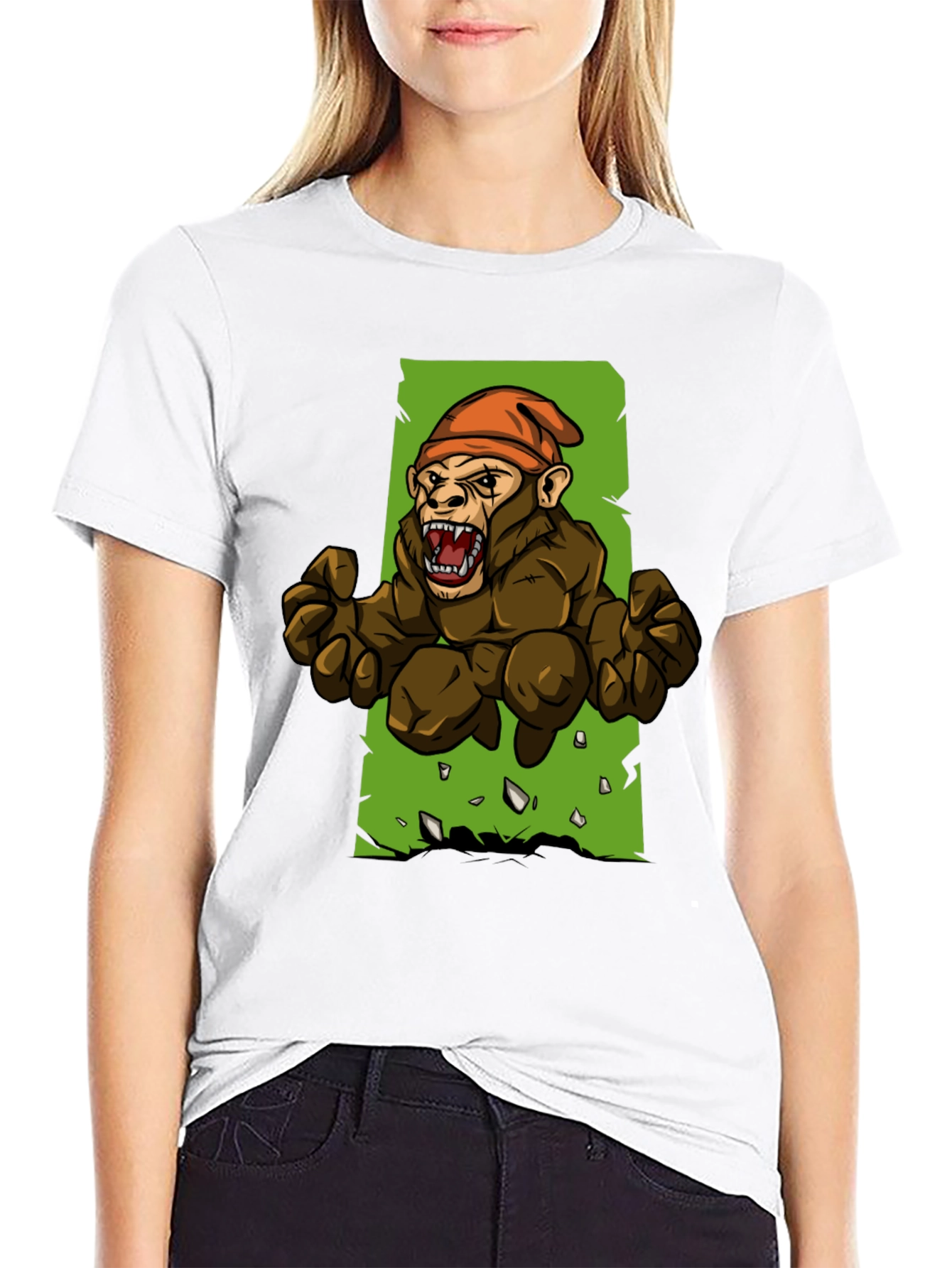 Angry Ape Graphic Tee - Black