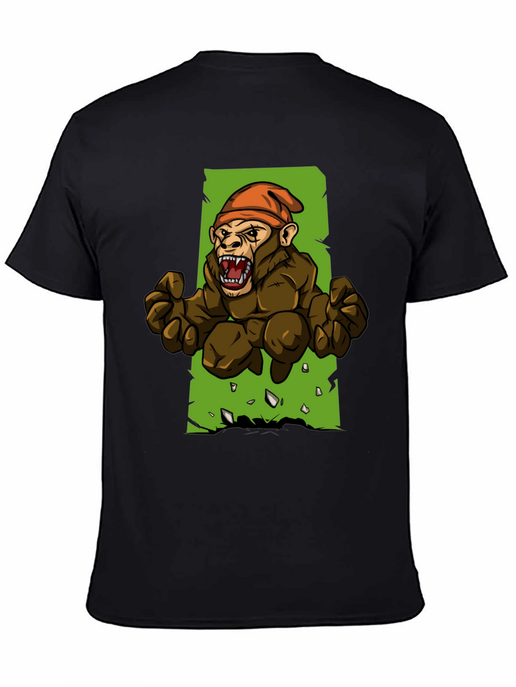 Angry Ape Graphic Tee - Black