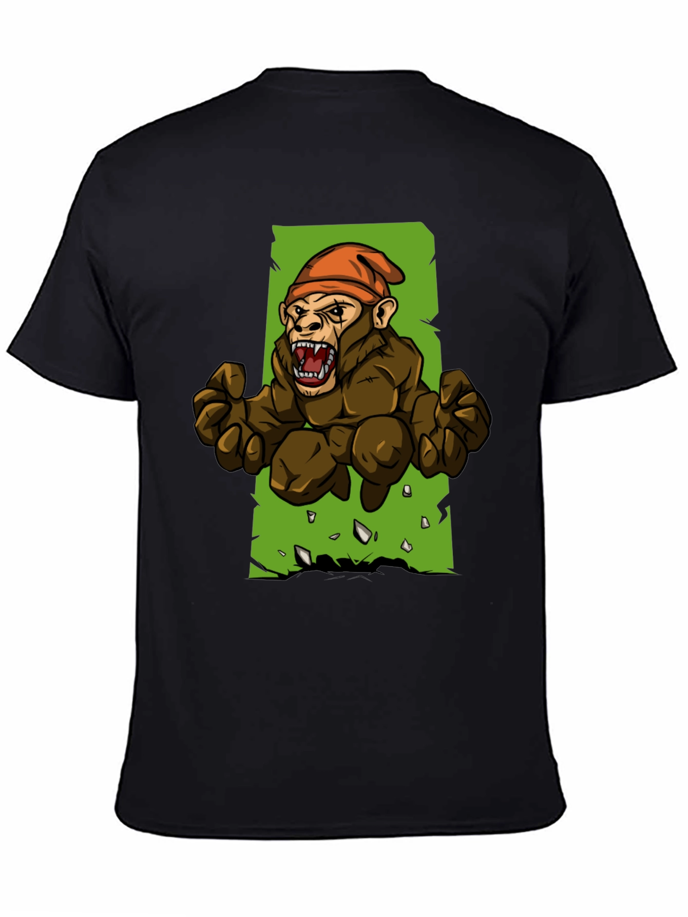 Angry Ape Graphic Tee - Black