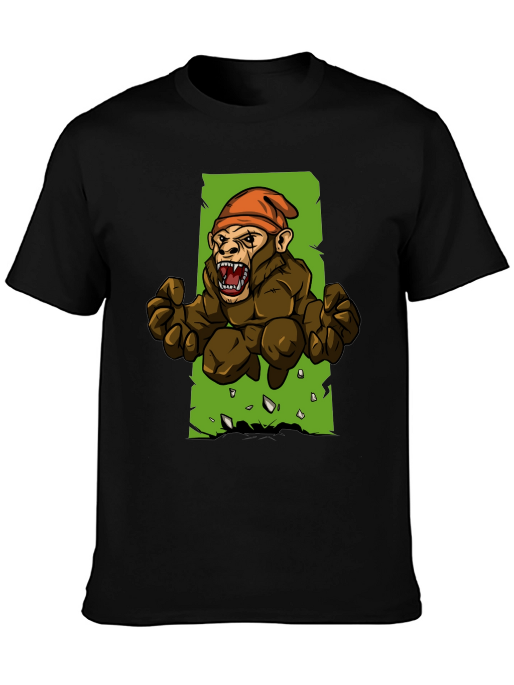 Angry Ape Graphic Tee - Black