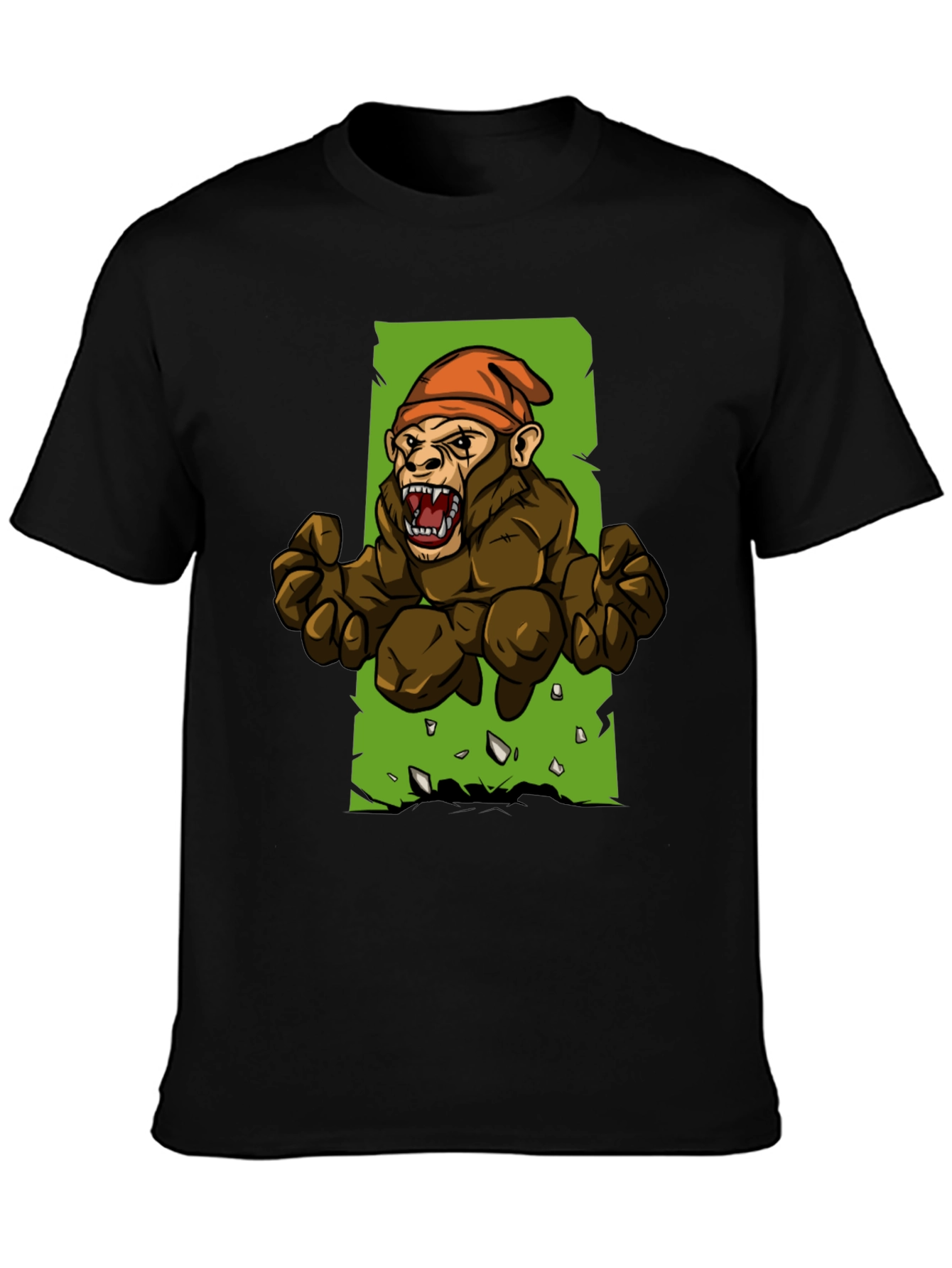 Angry Ape Graphic Tee - Black