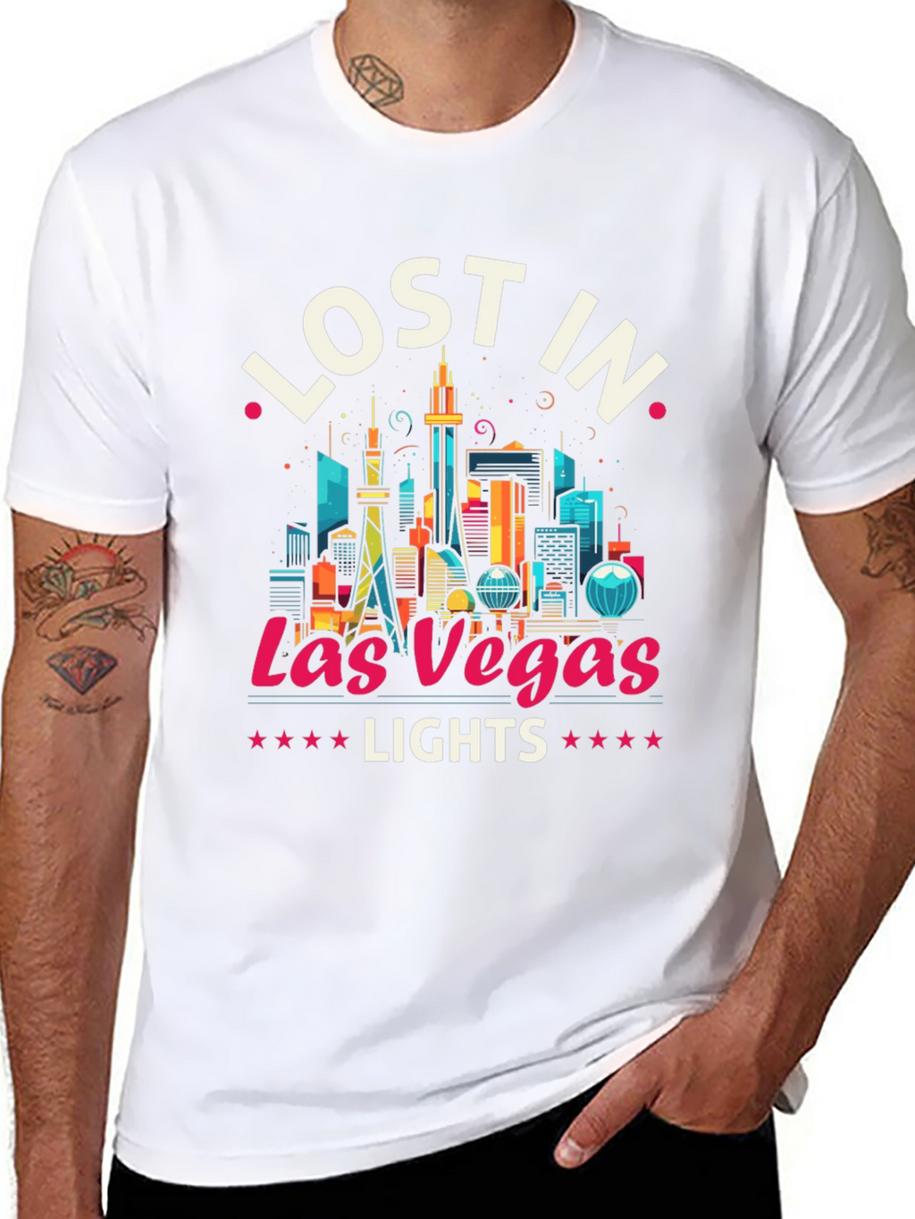 Lost in Las Vegas Lights Graphic Tee