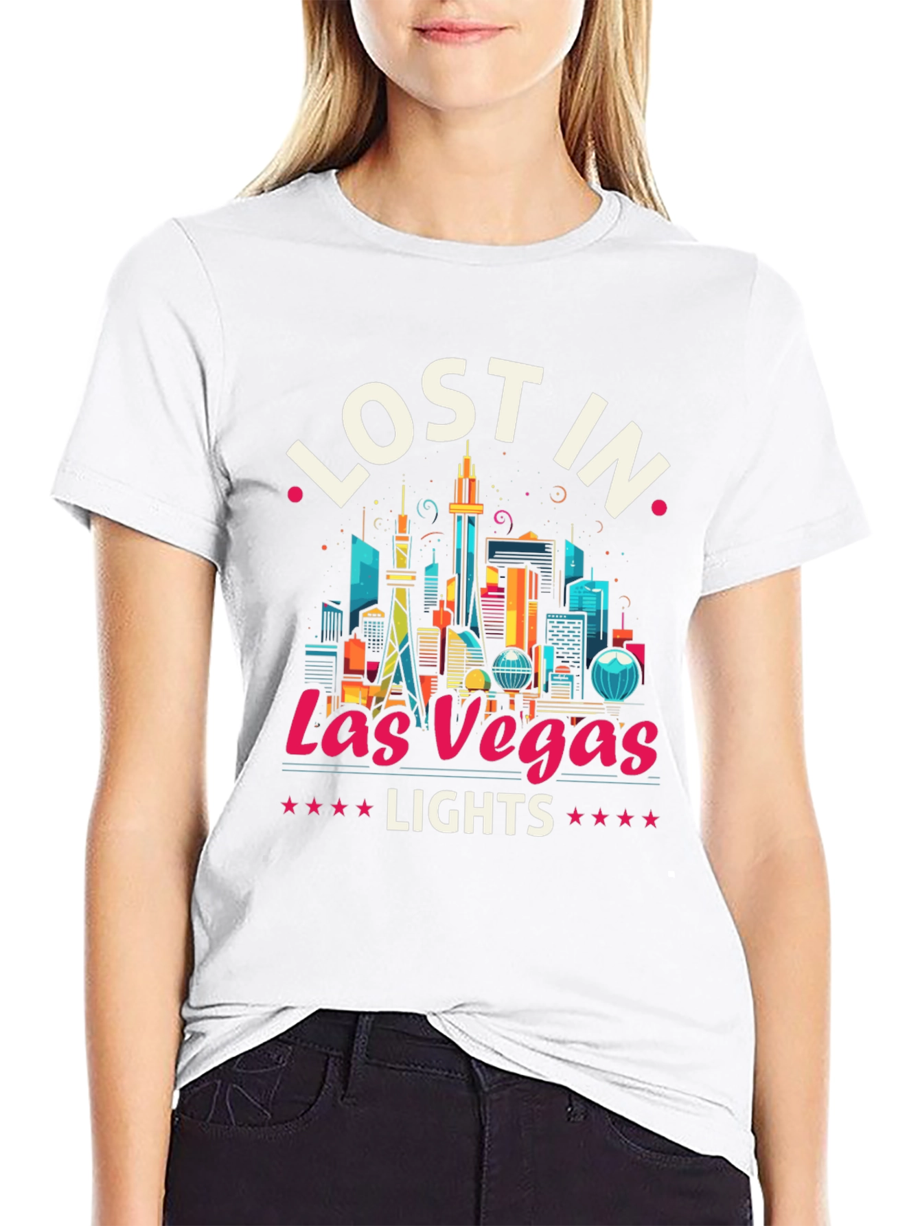 Lost in Las Vegas Lights Graphic Tee
