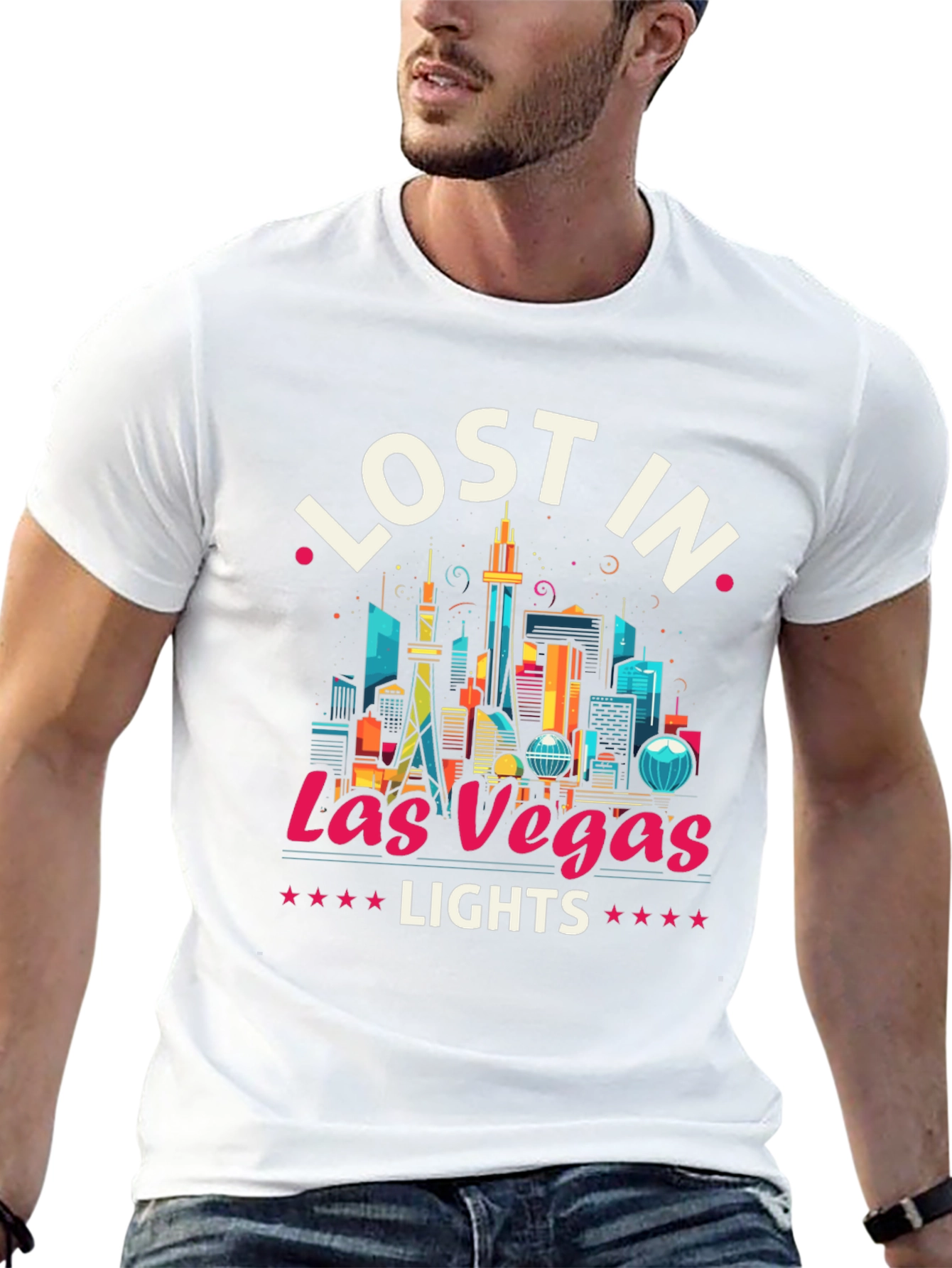 Lost in Las Vegas Lights Graphic Tee