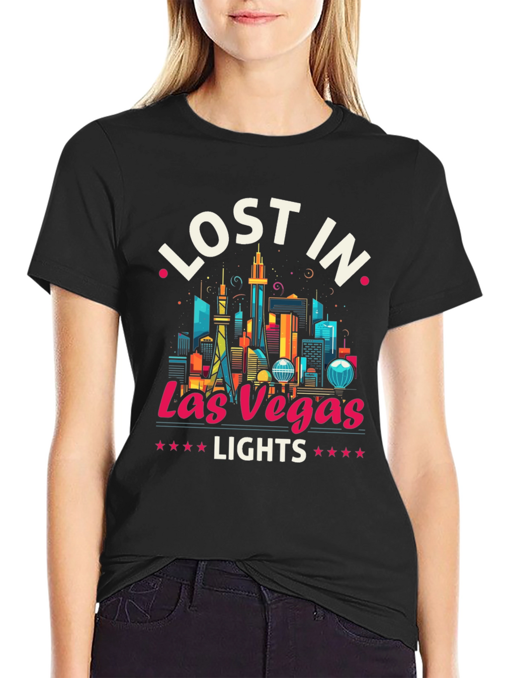 Lost in Las Vegas Lights Graphic Tee