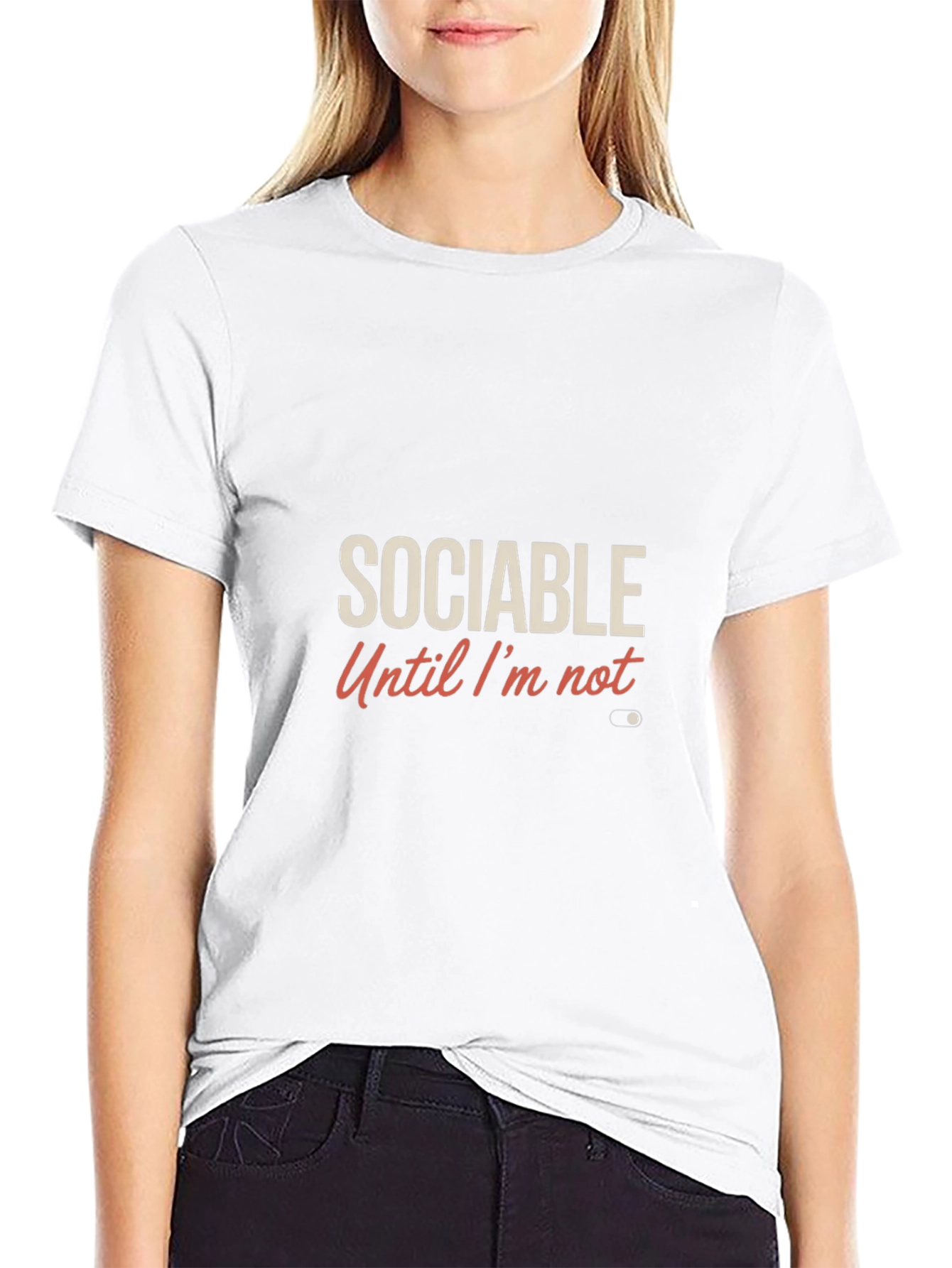 Sociable Until Im Not T-Shirt - Funny Introvert Tee