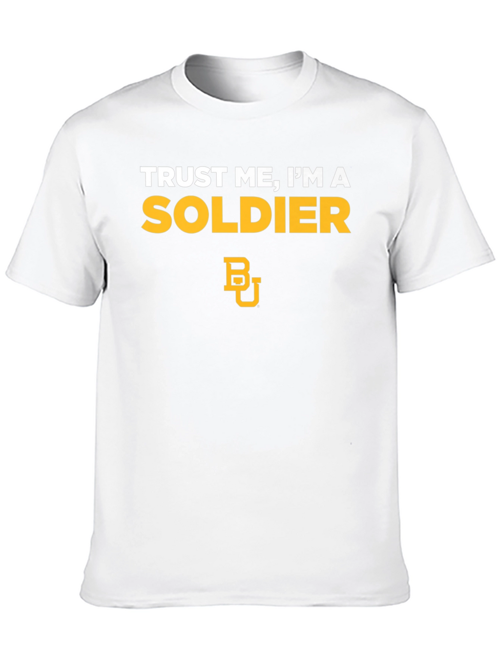 Trust Me Im A Soldier Black Graphic Tee