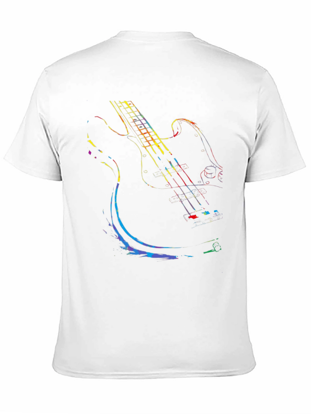 Guitar Graphic Tee - Black Cotton Comfort