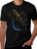 Guitar Graphic Tee - Black Cotton Comfort