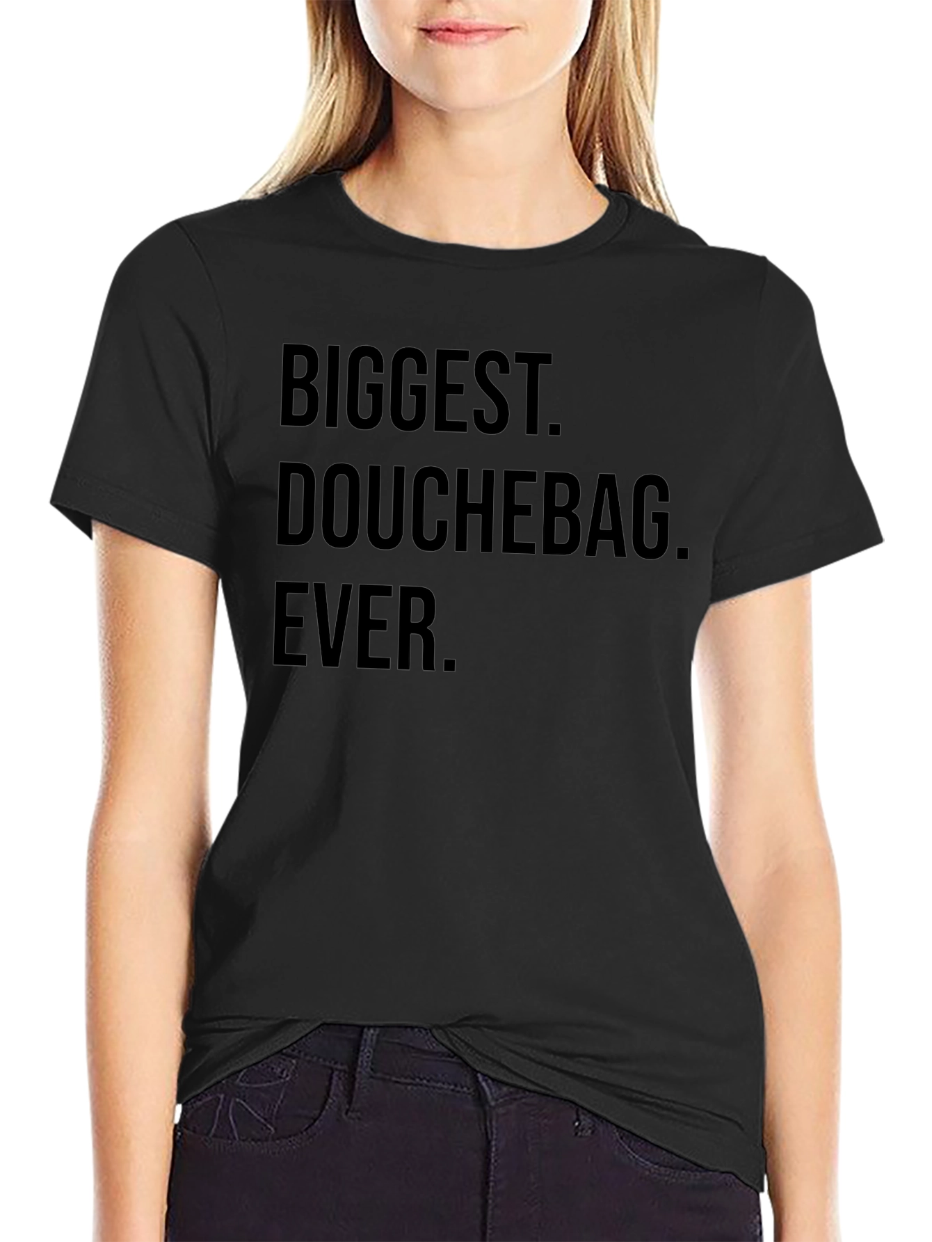 Biggest Douchebag Ever Black T-Shirt