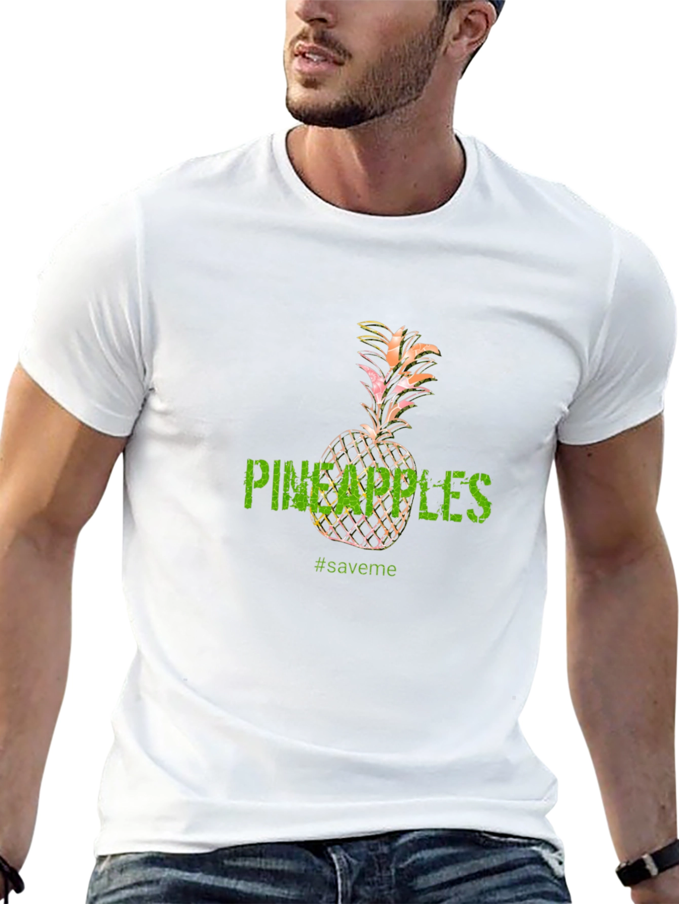 Pineapples Graphic Tee - Unisex Black T-Shirt