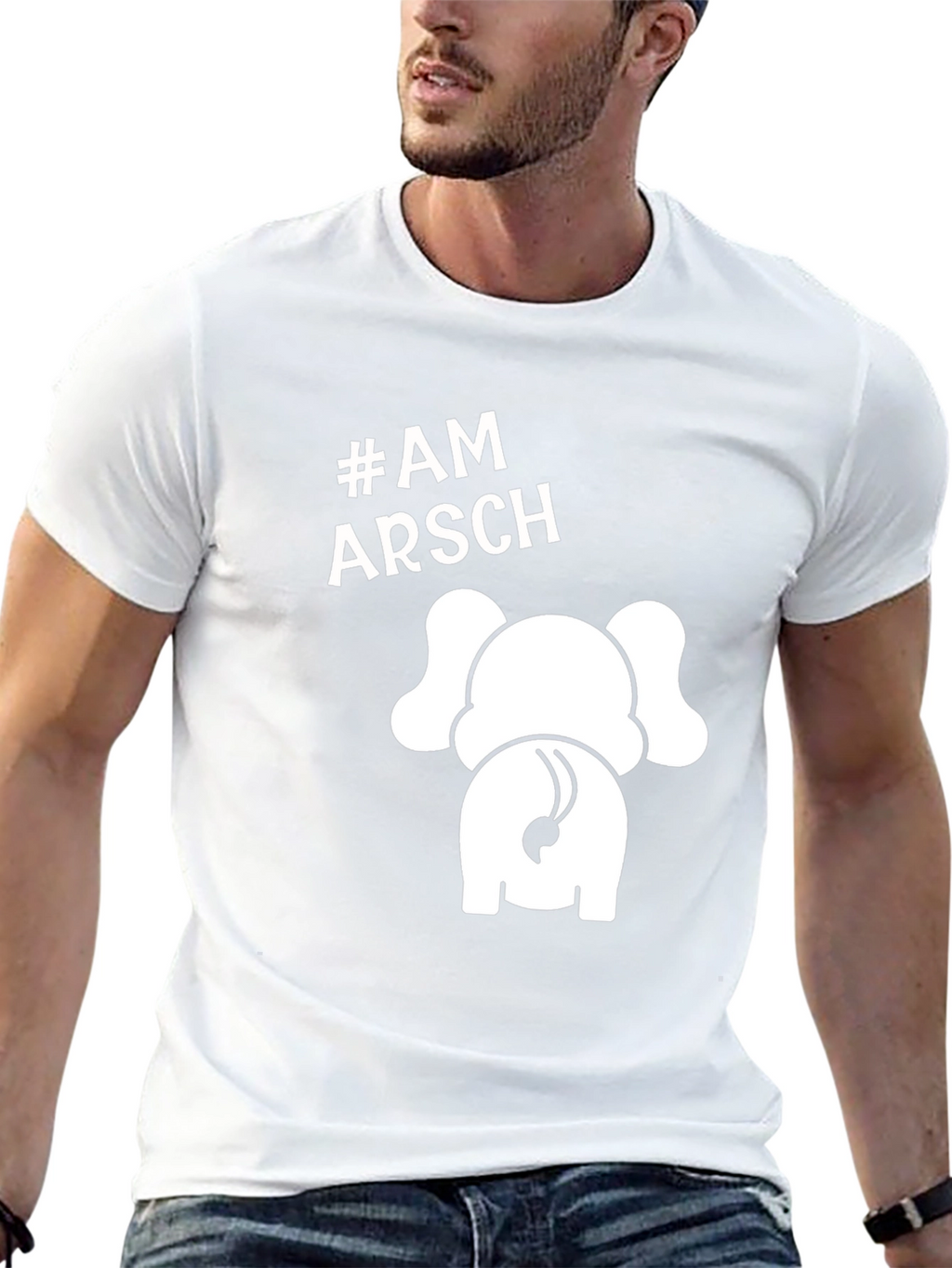 Am Arsch Elephant Tee - Humorous Novelty T-Shirt