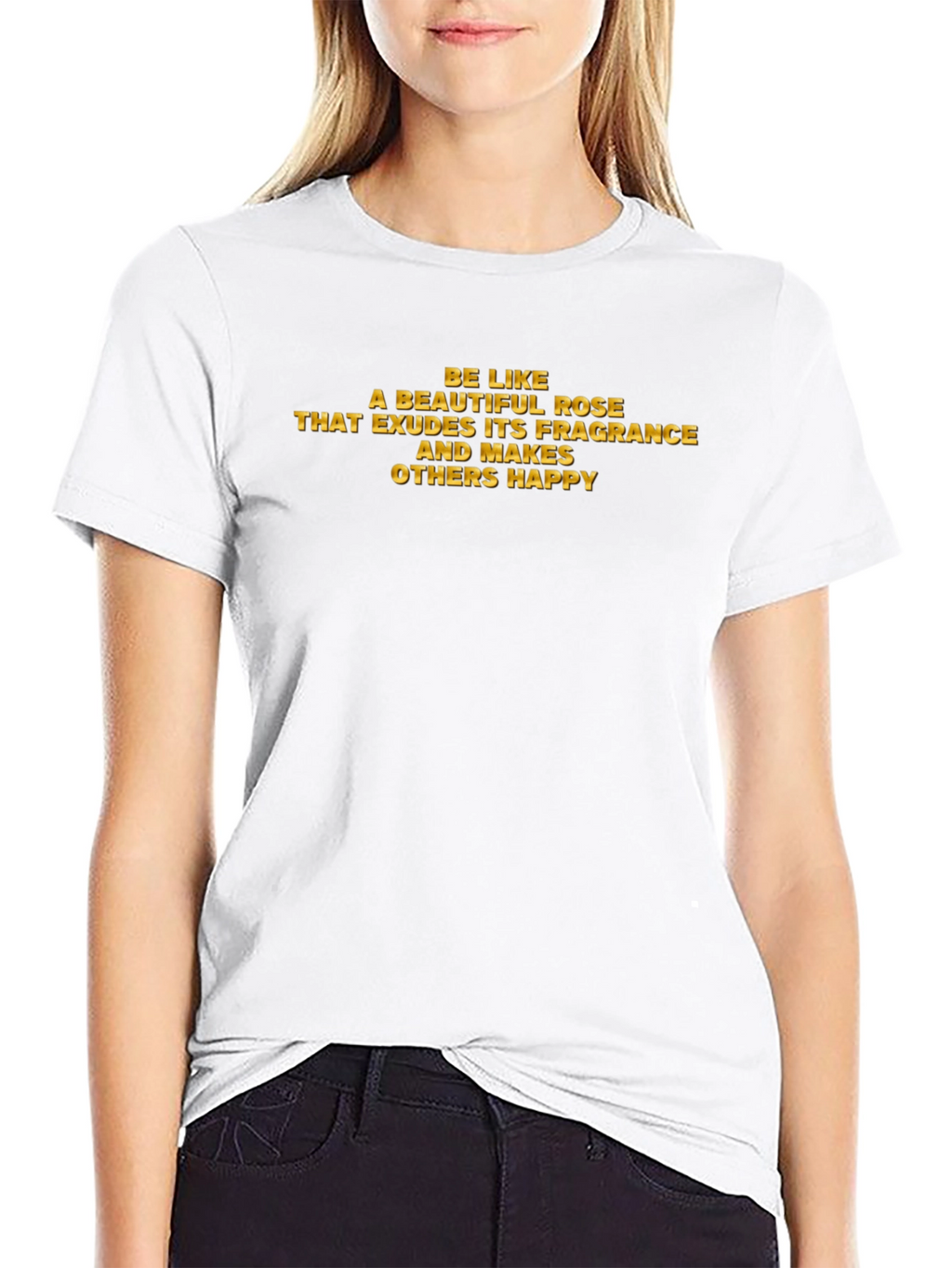 Inspirational Rose Quote Graphic T-Shirt