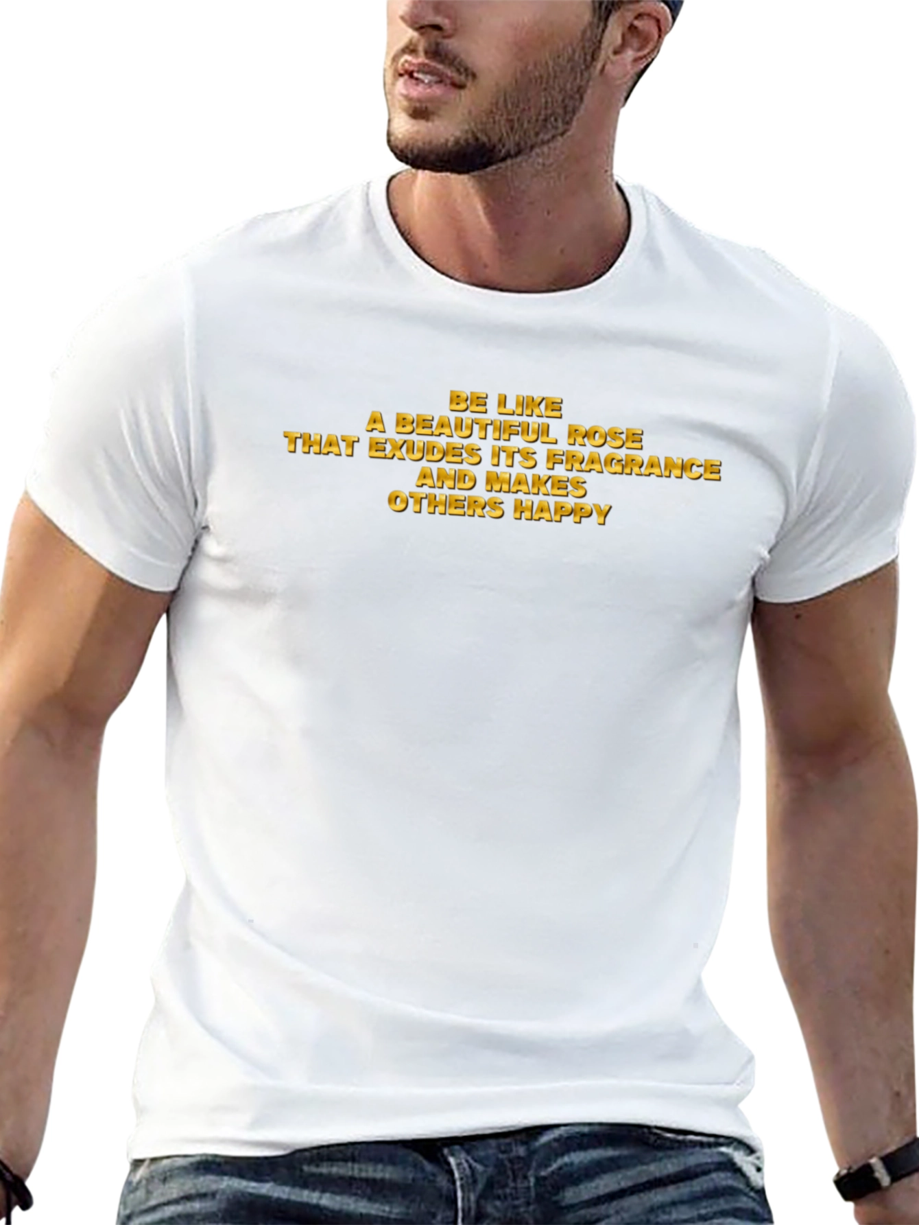 Inspirational Rose Quote Graphic T-Shirt