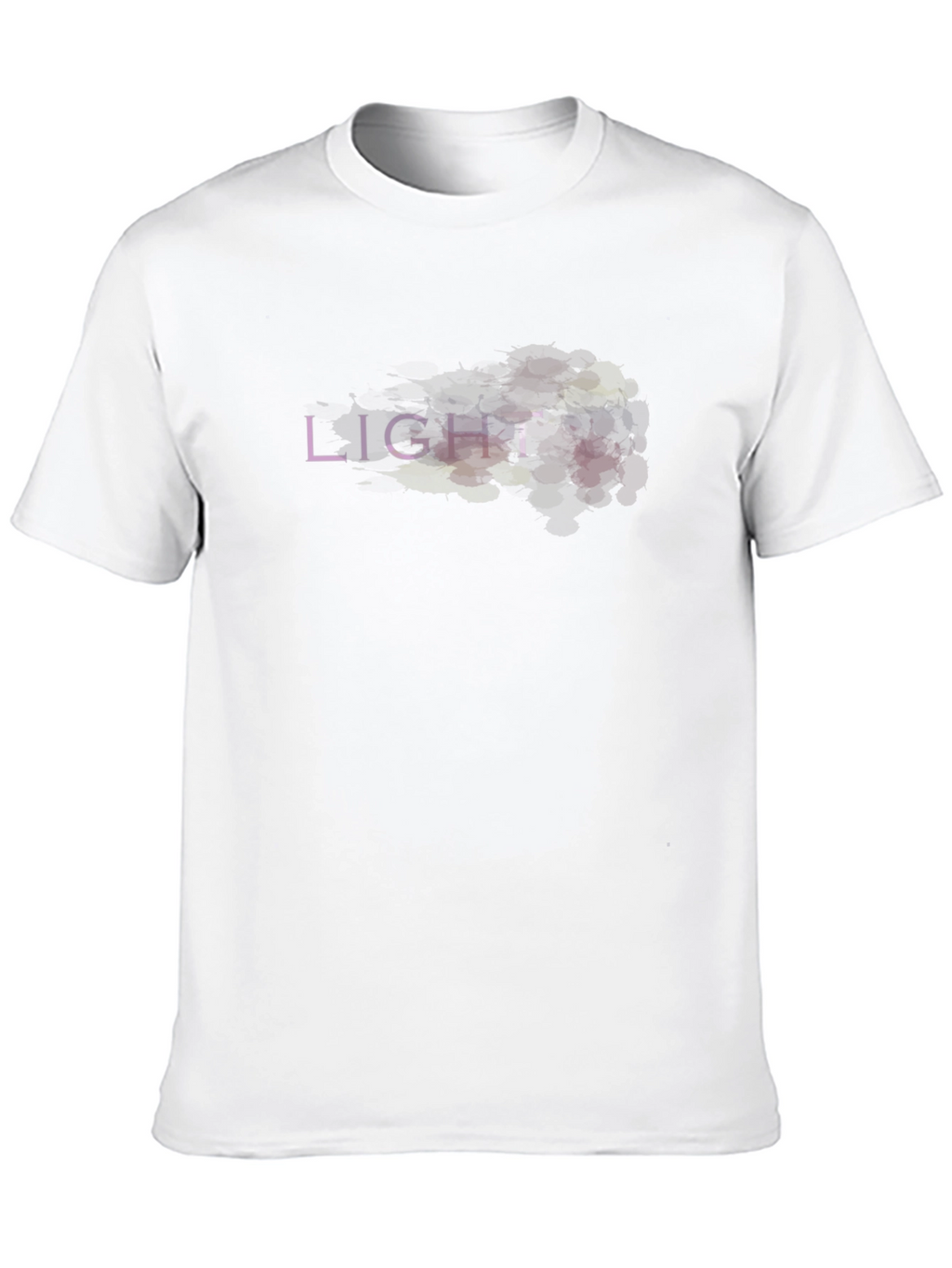Abstract LIGHT Graphic Black T-Shirt