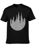 Modern Abstract Line Art Graphic Tee