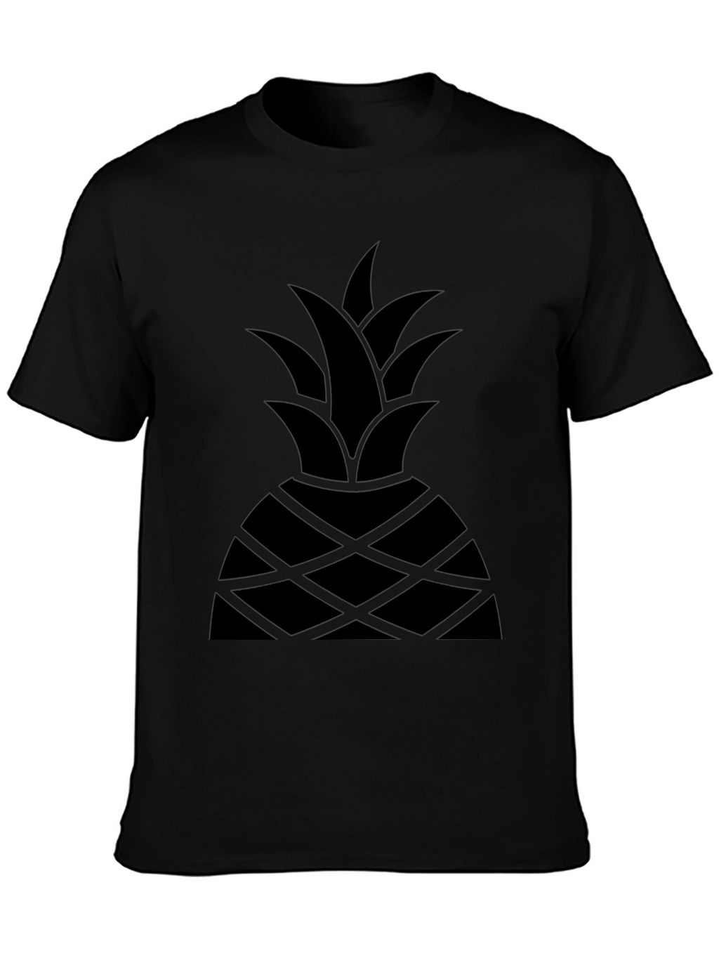 Black Pineapple Graphic T-Shirt - Modern Style