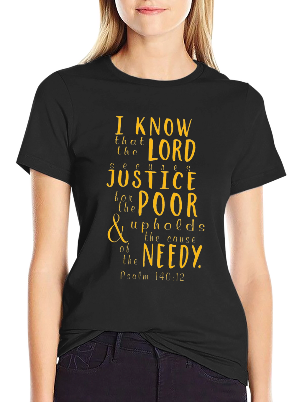 Faith-Inspired Graphic Tee: Psalm 140:12