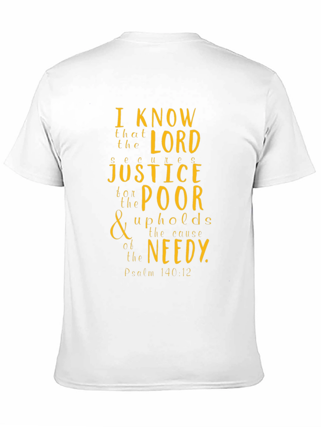 Faith-Inspired Graphic Tee: Psalm 140:12
