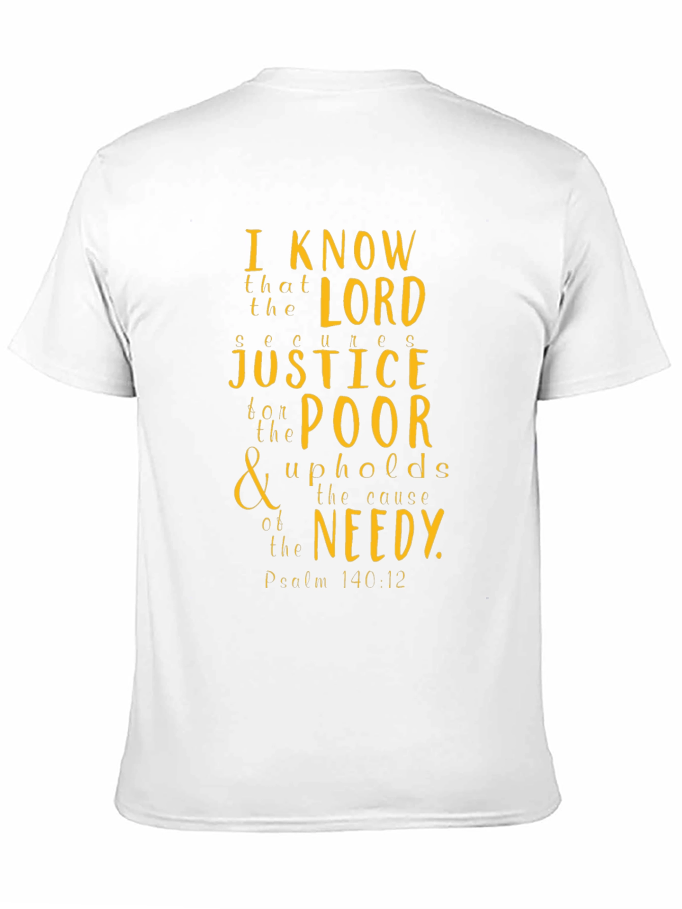 Faith-Inspired Graphic Tee: Psalm 140:12