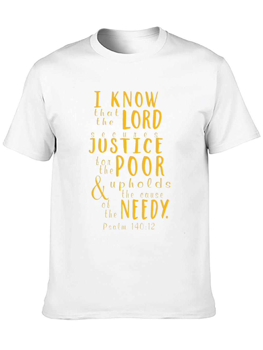 Faith-Inspired Graphic Tee: Psalm 140:12